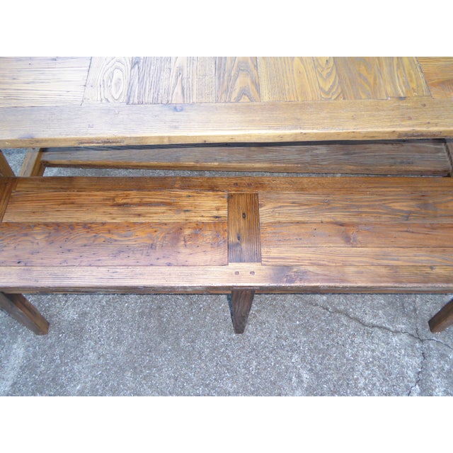 1800's Real McCoy Americana Table / Chestnut Large For Sale - Image 4 of 10
