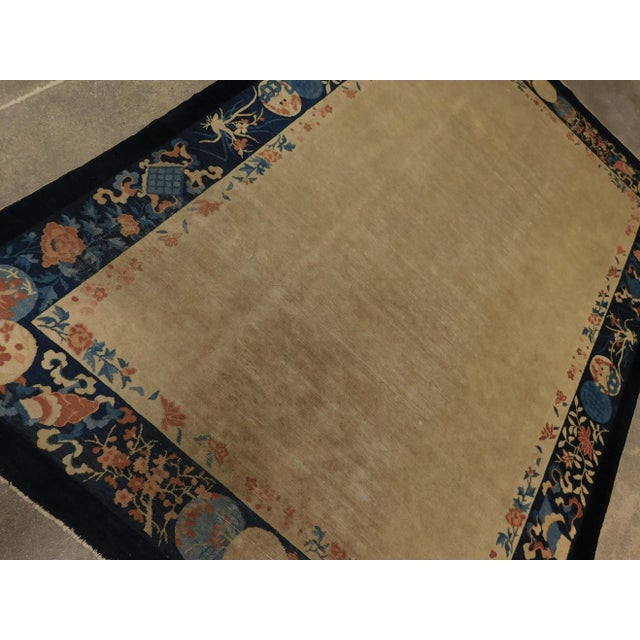 Antique Hand Knotted Chinese Rug For Sale In Los Angeles - Image 6 of 13