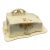 Vintage Alfred Meakin Marigold Covered Butter Dish With Tray England For Sale