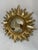 Vintage Bright Gold 13" Sunburst Wall Accent Mirror For Sale - Image 9 of 17