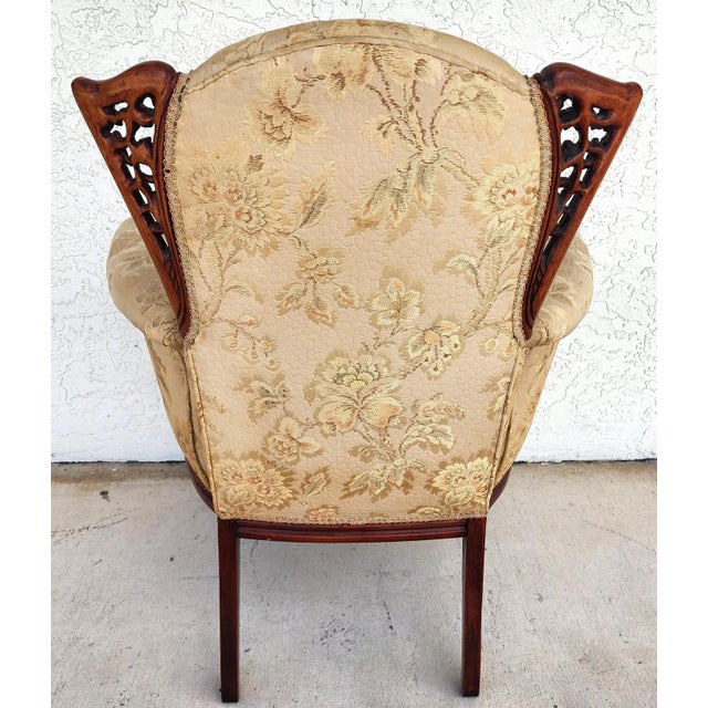 Grosfeld House Armchairs Rosewood Antique Set of 2 For Sale - Image 15 of 17