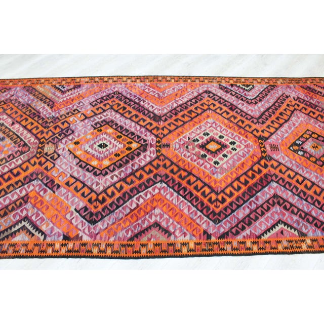 Tribal 1960's Nomadic Kilim Rug - 55.5"x152.5" For Sale - Image 3 of 11
