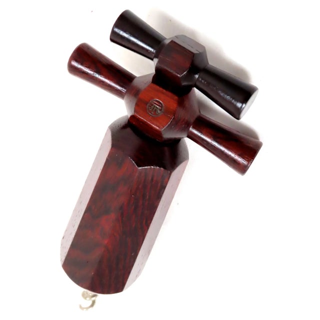 Fine Quality Hand Made Vintage Rosewood Double Action Corkscrew Circa Mid 20th Century For Sale - Image 4 of 13