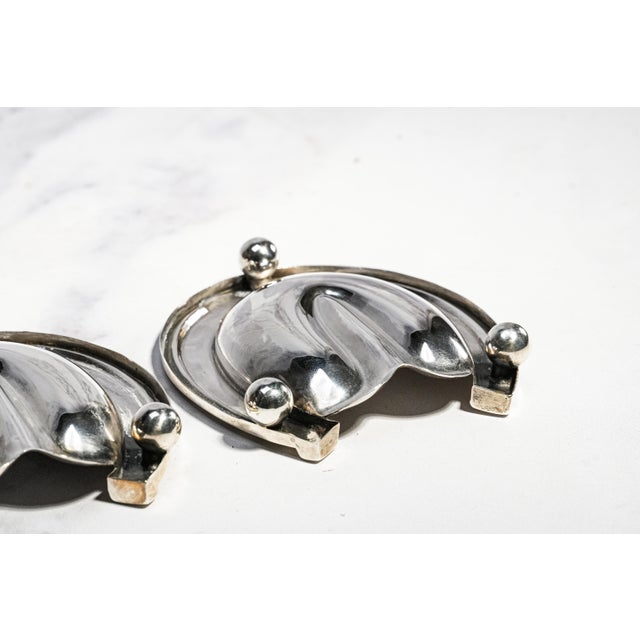 Rare Pair Sampson Mordan Antique Victorian English Sterling Silver Horse Equestrian Trinket Dish Catchall For Sale - Image 12 of 12