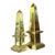 Vintage Regency Brass Obelisks - a Pair For Sale