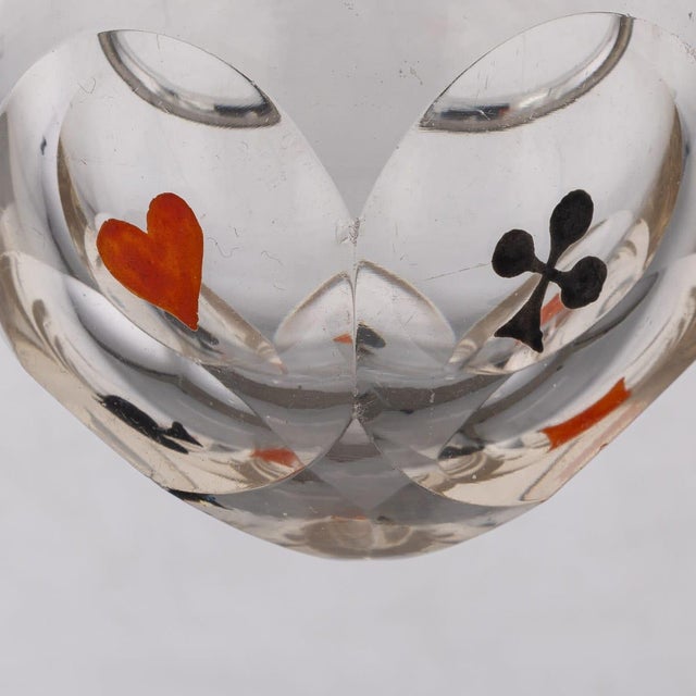 Vintage French Silver-Mounted Cut Glass Dice Thrower, 1931 For Sale - Image 10 of 12