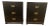 Frankl Mont Deco Inspired Set of Mid Century Chests of Drawers Black Brass Accents For Sale