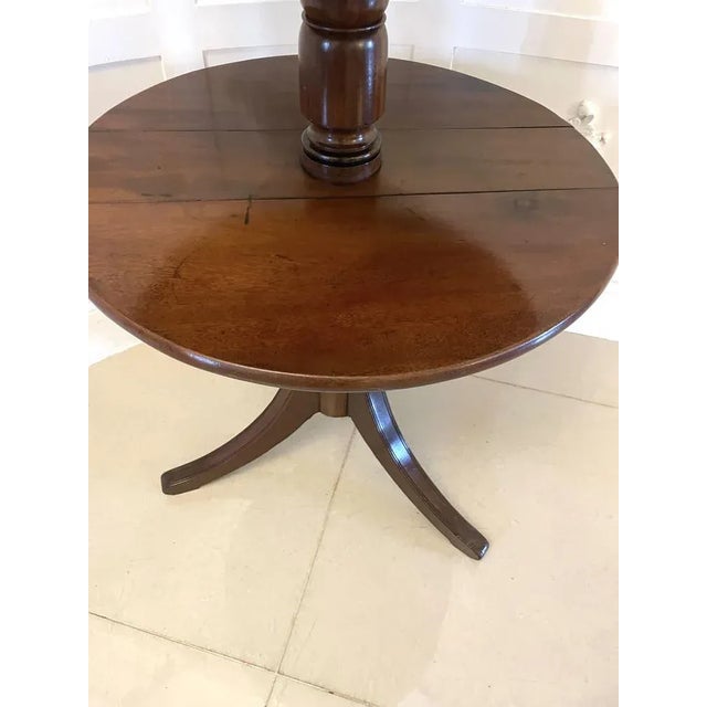 Brown Antique Regency Dumbwaiter in Mahogany, 1869 For Sale - Image 8 of 12