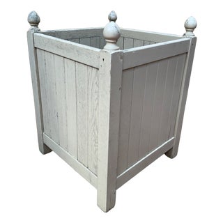 Vintage Orange Tree Planter in Painted Oak, 1950s For Sale