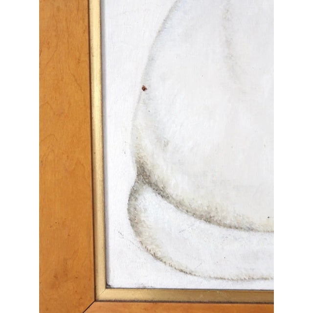Mid-Century Modern Mid Century Framed Painting, Waiting by William Chappell 1964 For Sale - Image 3 of 8