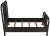 NOIR Bachelor Bed, Twin, Hand Rubbed Black For Sale In Los Angeles - Image 6 of 10