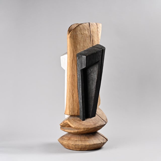 Alex Herzog, Abstract Sculpture, Zurich, 1970s, Solid Wood For Sale - Image 9 of 9