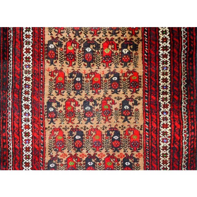 Textile Vintage Afghani Baluch Prayer Rug For Sale - Image 7 of 12