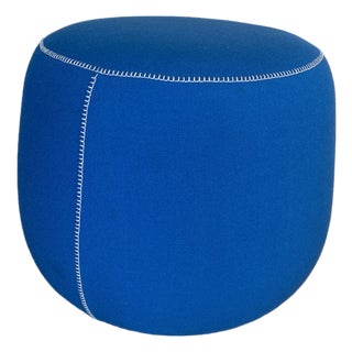 Bernhardt Designs Upholstered Pouf Stool For Sale