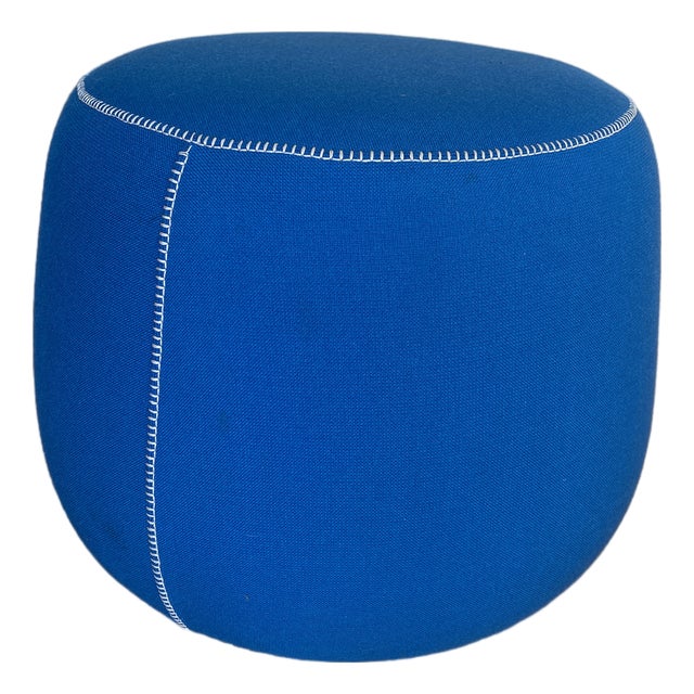Bernhardt Designs Upholstered Pouf Stool For Sale