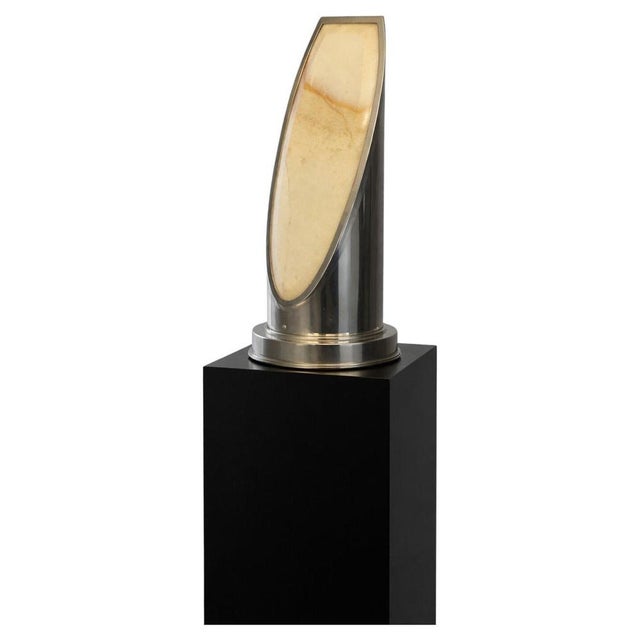 Art Deco Style Table Lamp in Onyx, 1970s For Sale - Image 10 of 10