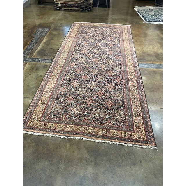 Textile 1990s Handwoven Persian Rug Malayer Design - 6'2" X 13'3" For Sale - Image 7 of 10
