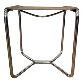 Bauhaus Tubular Chrome Steel B8 Stool attributed to Marcel Breuer for Thonet, 1930s For Sale