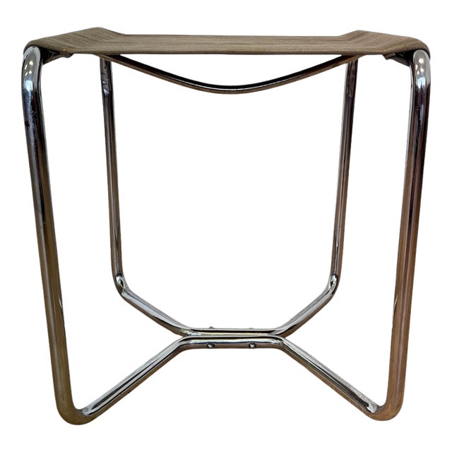 Bauhaus Tubular Chrome Steel B8 Stool attributed to Marcel Breuer for Thonet, 1930s For Sale
