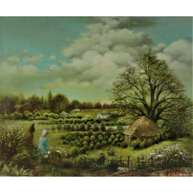 Pierre Lavarenne, Landscape, Paysage aux Bories For Sale