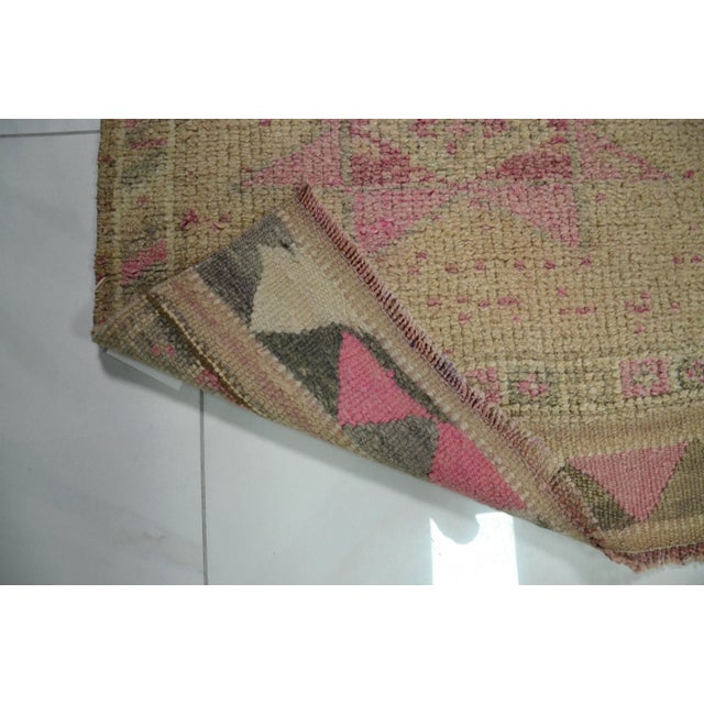 Turkish Oushak Pastel Vintage Wool Area Rug For Sale - Image 10 of 11