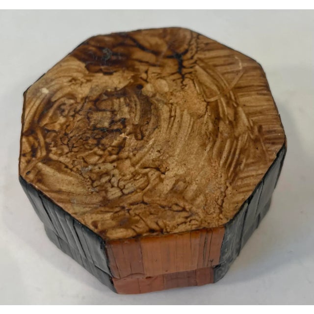 Wood Vintage Wooden Trinket Box With Chicken Design For Sale - Image 7 of 8