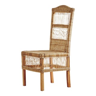 Contemporary Malawi Cane Dining Chair For Sale