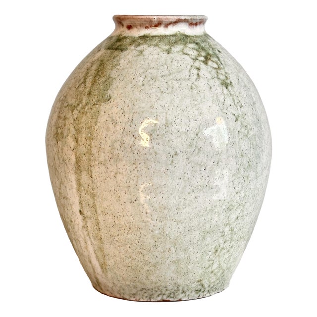 Green Gradient Studio Ceramic Vase, Germany, 1976 For Sale