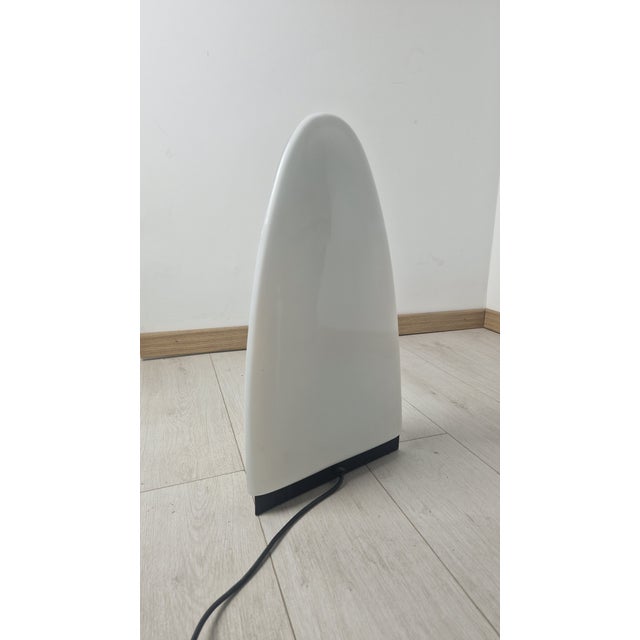 Table Lamp in Iron and Milk Glass from Mazzega Murano, 1960s For Sale - Image 9 of 11