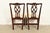 Kindel Furniture Georgian Carved Mahogany Side Chairs or Dining Chairs, Pair For Sale - Image 10 of 13