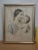 American Antique Madonna And Child Framed Lithograph For Sale - Image 3 of 3