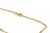 Contemporary Infinity Design 21k Gold Chain Anklet 10" Long For Sale - Image 3 of 3