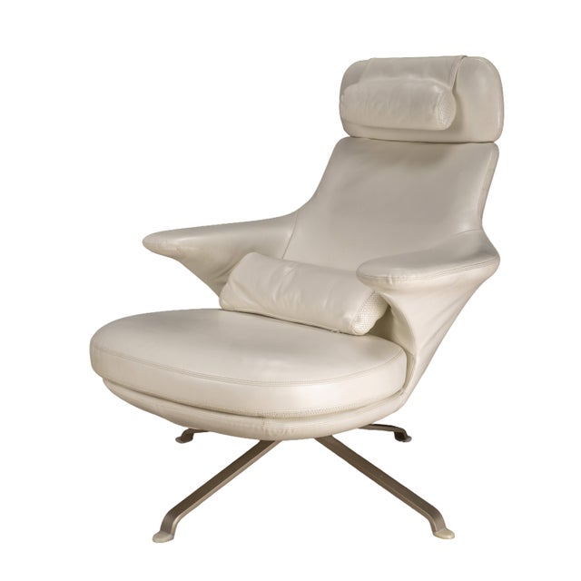 Authentic B&B Italia Radar lounge chair designed by James Irvine, made in Italy. A sculptural modern form with integrated...