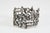 Metal Mid-Century Modernist Brutalist 835 Silver Bracelet by Pegria in the style of Guy Vidal, Italy, 1960s For Sale - Image 7 of 10