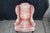 Late 20th Century Ethan Allen Queen Anne 20-7517 Floral Upholstered Sussex Wingback Armchair For Sale - Image 6 of 14