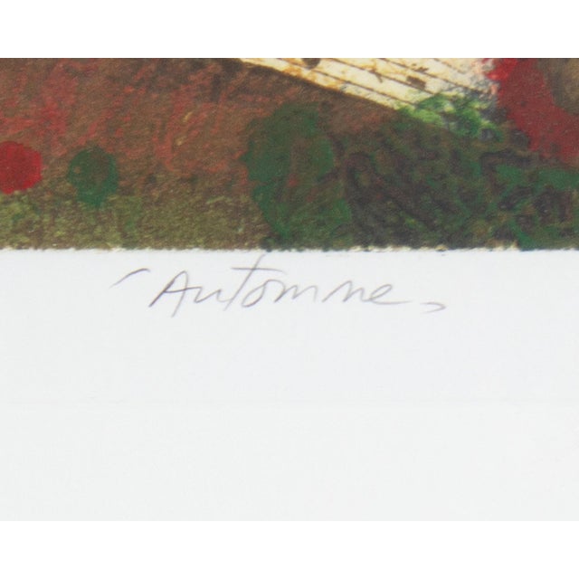 “Automme” Abstract Etching by Nissan Engel For Sale - Image 4 of 8