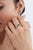 14k Yellow Gold 1.41ct Natural Oval Emerald & Diamond Wavy Toi Et Moi Ring Size 4 For Sale - Image 11 of 18