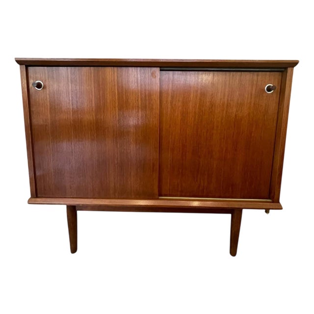 Cabinet with Sliding Doors, 1950s For Sale