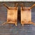 HTF Pair Vintage MCM Rock Maple Telephone Step Side Tables Mid Century Modern For Sale - Image 10 of 16