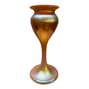 Art Deco Kew Blas Iridescent Gold Vase