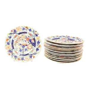 Set of Twelve Coalport Dinner Plates, England Circa 1825