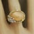 Cat’s Eye Moonstone Diamond Gold Ring, Size 9.25 For Sale In Los Angeles - Image 6 of 7