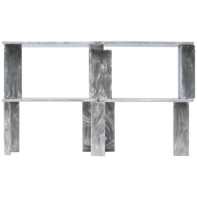 Black Mother of Pearl Finish Cabinet by Marten and Joost For Sale - Image 8 of 8