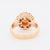 Early 20th Century Antique Marguerite Ring in Gold, Garnet and Diamonds, Size 6.75 For Sale - Image 5 of 6