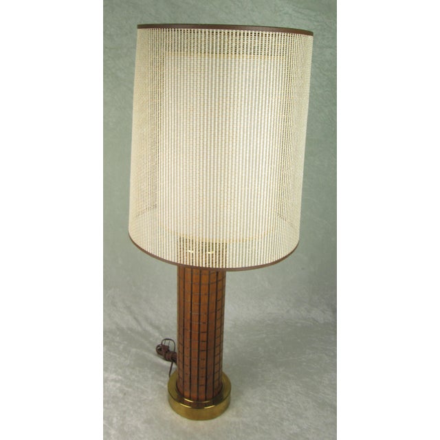 Mid-Century Modern 1964 Mid Century Modern Gruvwood Lamp World's Fair For Sale - Image 3 of 14