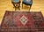 Vintage Persian Hamadan Area Rug, Handwoven Geometric Medallion Pattern, Moss Green & Red, 4’ X 7’ For Sale - Image 11 of 14