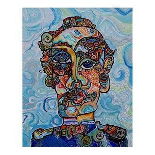 Alexander Arshansky Cubist Painting "Young General" For Sale