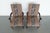 Chippendale Vintage Parker Southern Upholstered Armchairs (Set of 2) For Sale - Image 3 of 15