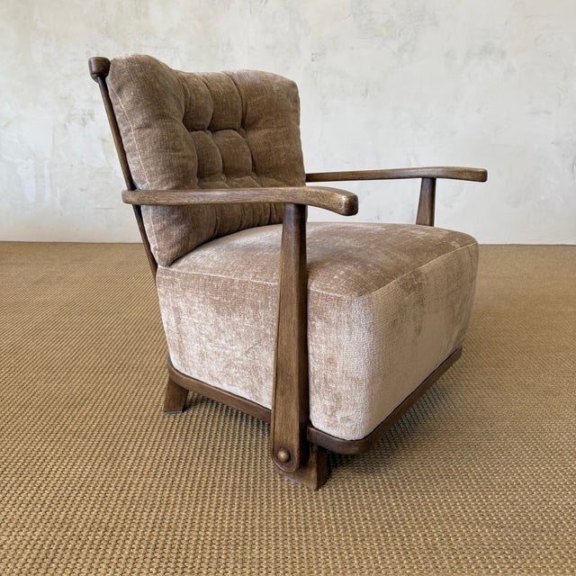 27"W x 30"D x 30"H Seat H: 17.5" Seat W: 24" Seat D: 19.5" Arm H: 22" Arm H: 21" Leg H: 4.25" This beautifully crafted...