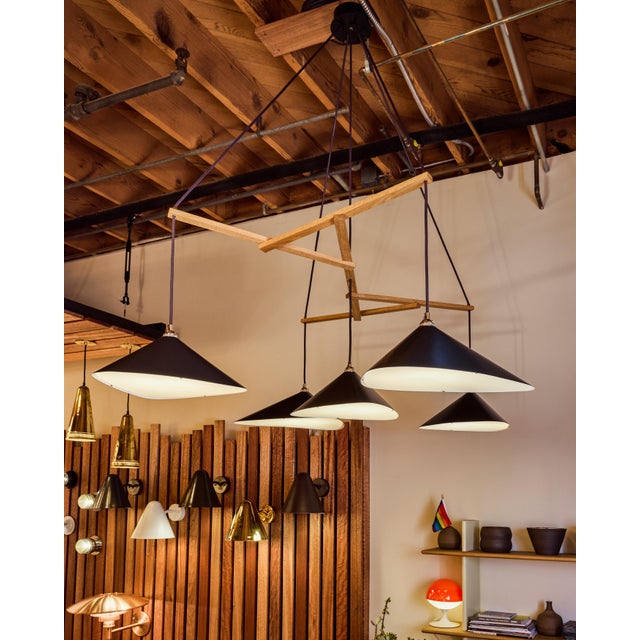 Black Large Daniel Becker 'Emily 5' Chandelier in Anthracite for Moss Objects For Sale - Image 8 of 18